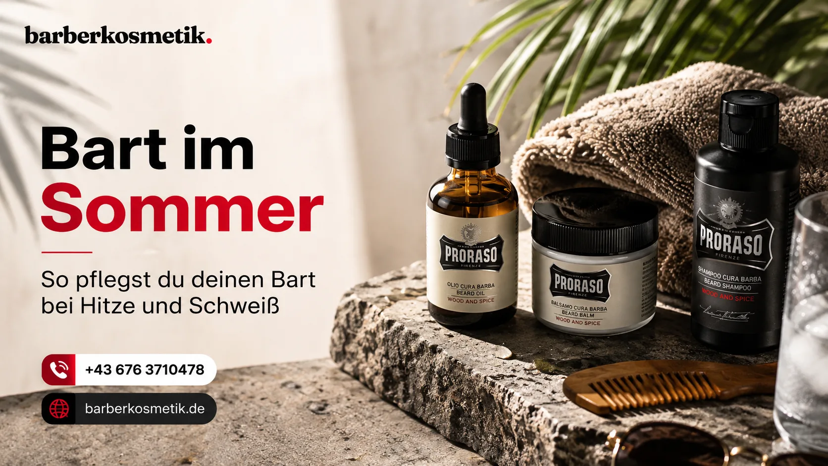 Bart im Sommer: So pflegst du deinen Bart bei Hitze und Schweiß