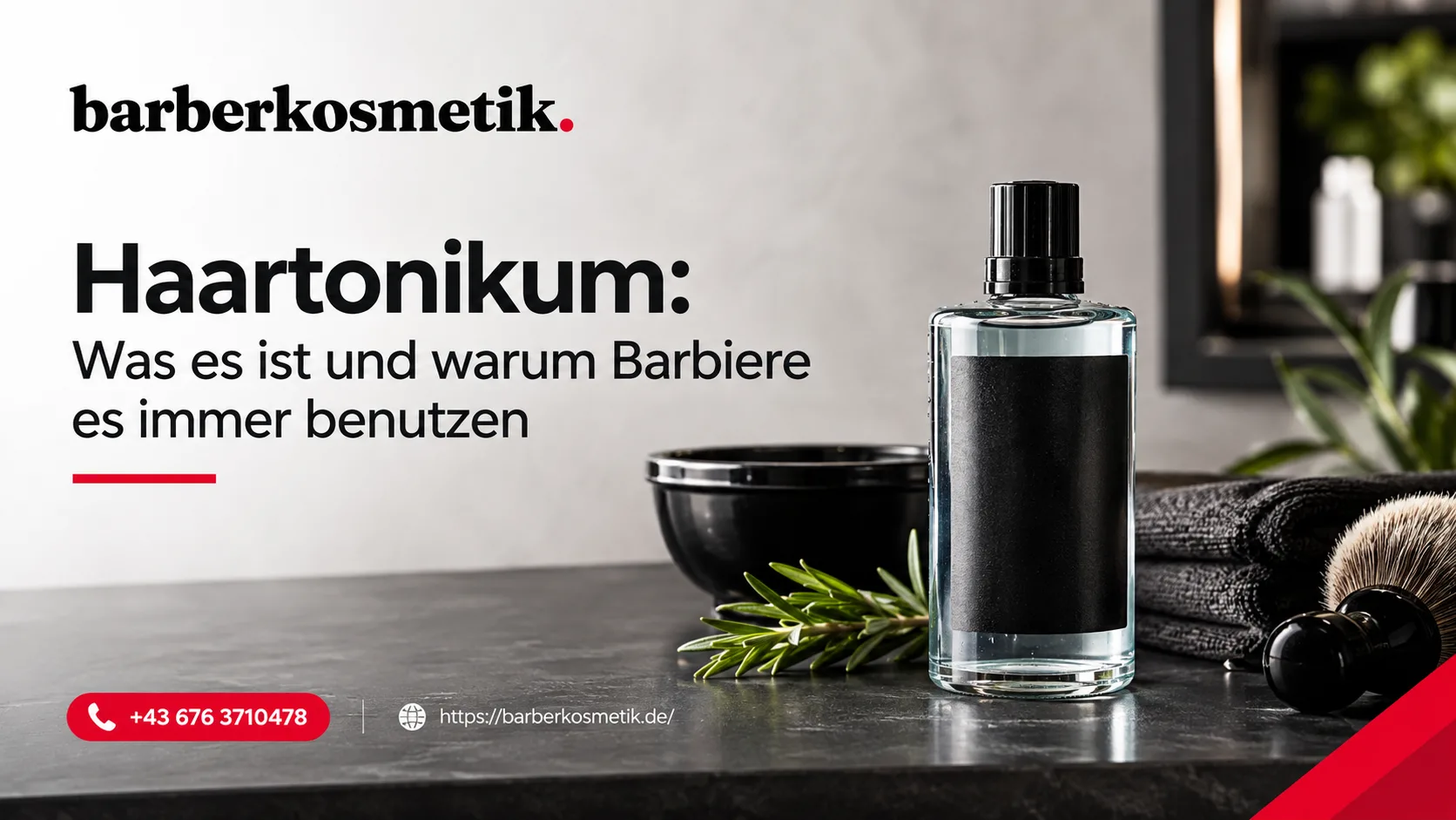 Haartonikum: Was es ist und warum Barbiere es immer benutzen