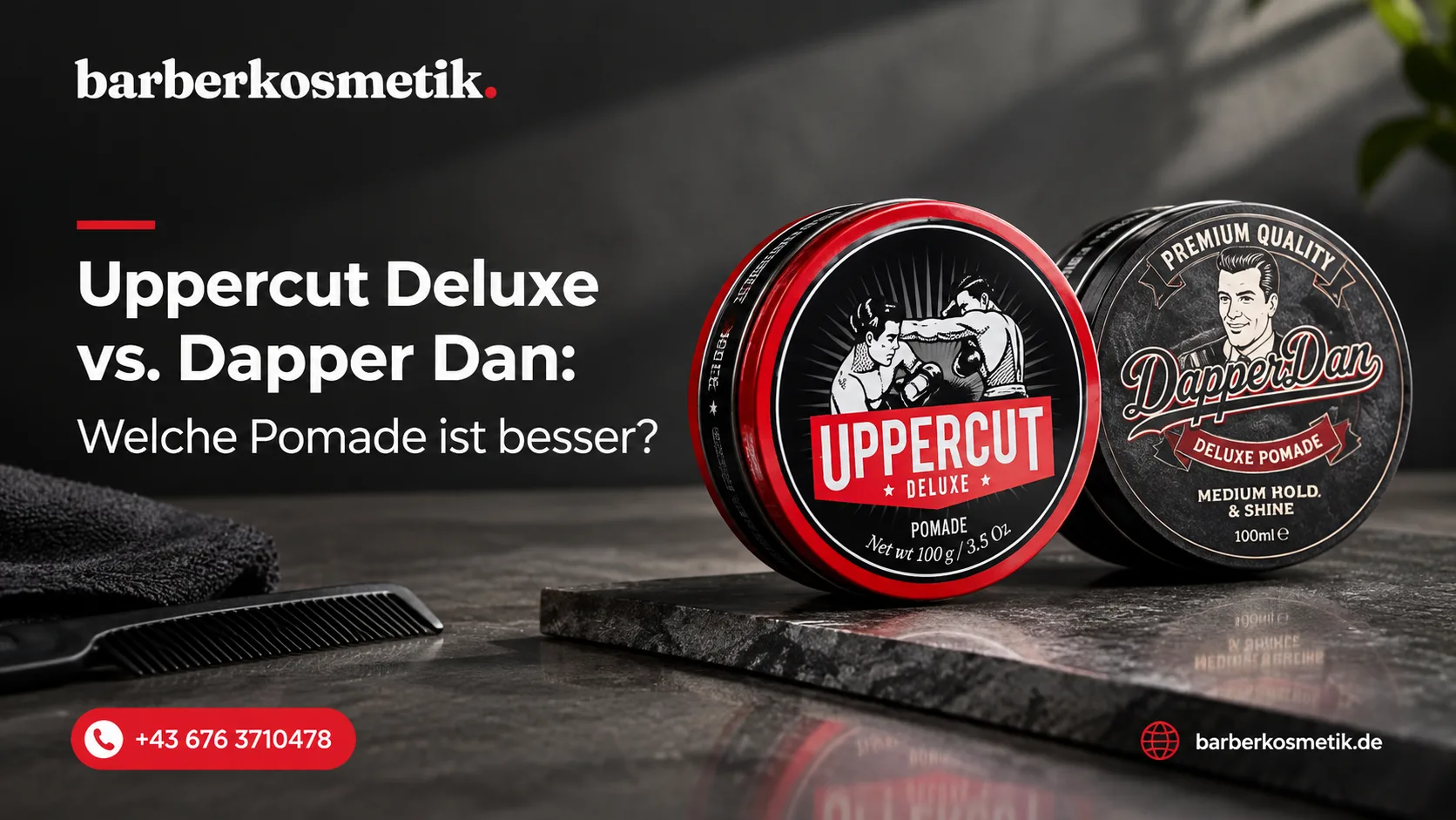 Uppercut Deluxe vs. Dapper Dan: Welche Pomade ist besser?