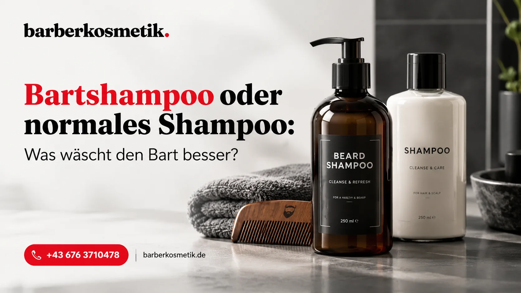 Bartshampoo oder normales Shampoo: Was wäscht den Bart besser?