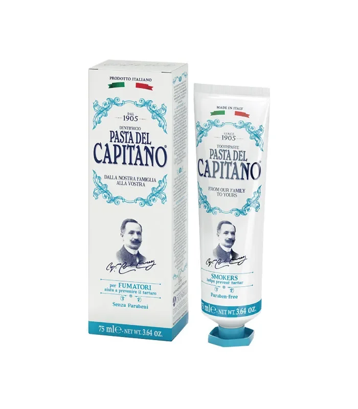 0370F02 Pasta Del Capitano 1905 Zahnpasta für Raucher Smokers 75 ml.