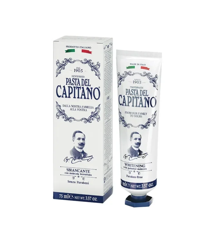 0372F01 Pasta Del Capitano 1905 aufhellende Zahnpasta Whitening 75 ml.