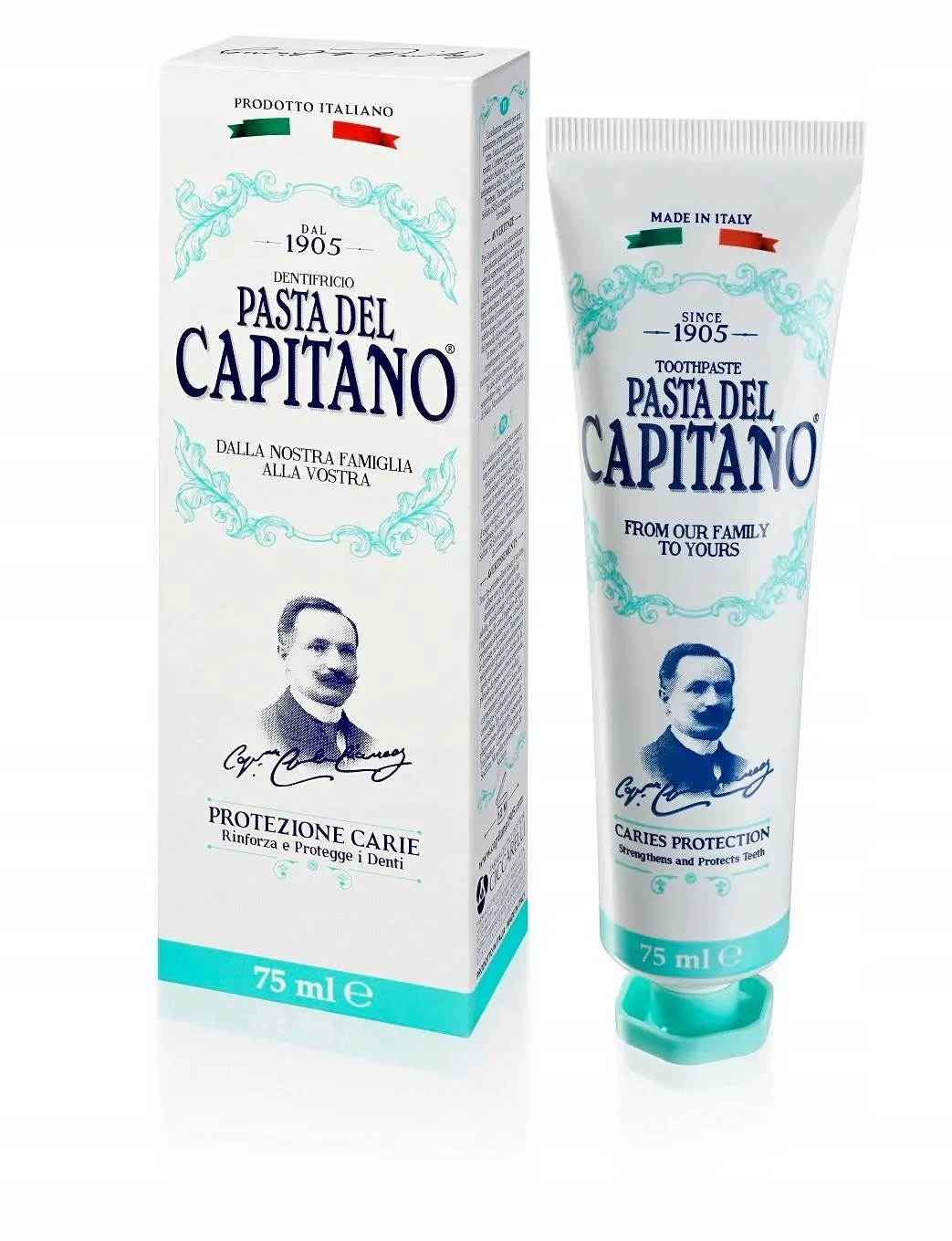 0378F01 Pasta Del Capitano 1905 Zahnpasta Karies Schutz 75 ml.