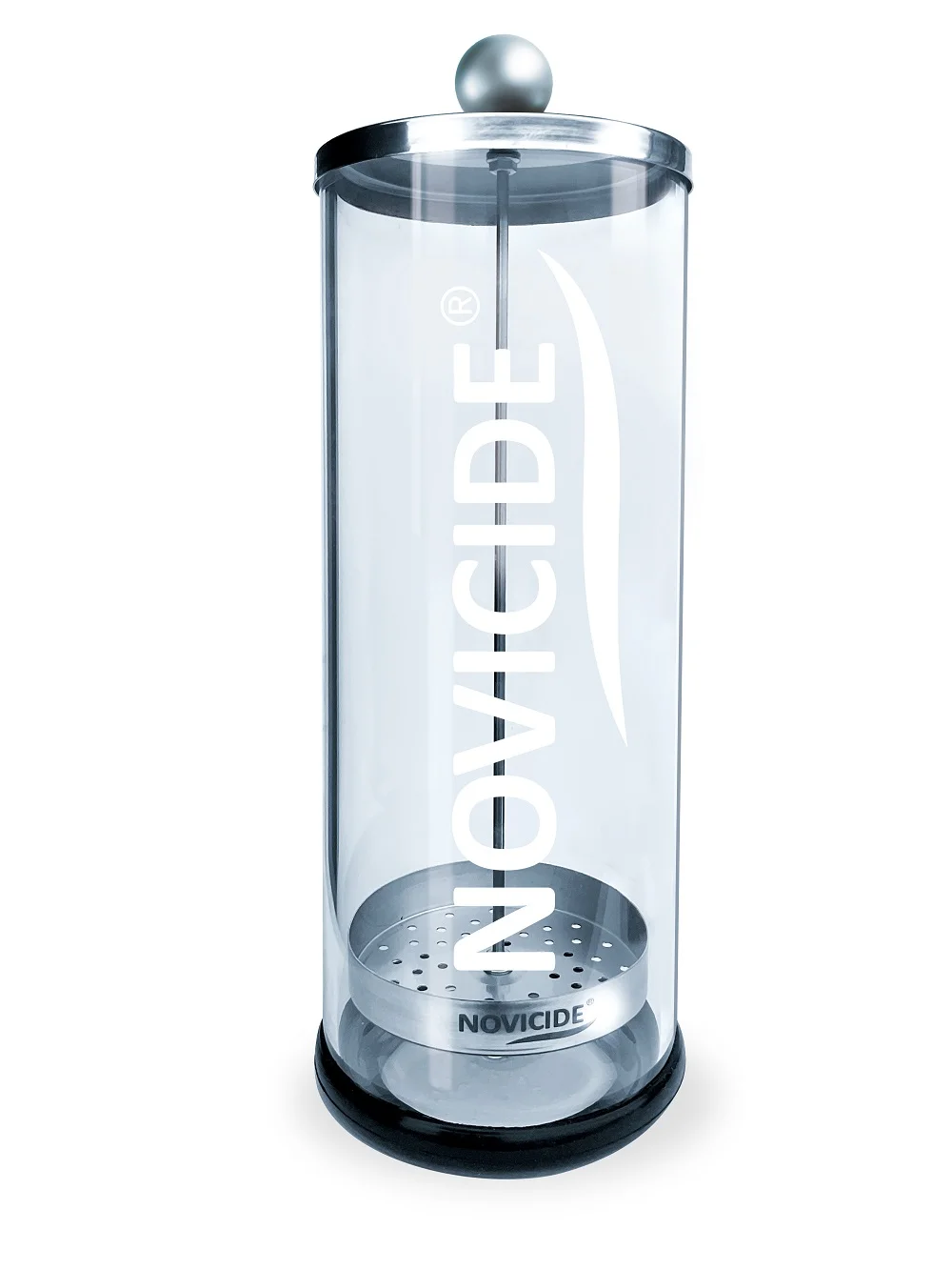 Novicide Cylinder Desinfektionsbehälter aus Glas 1400 ml